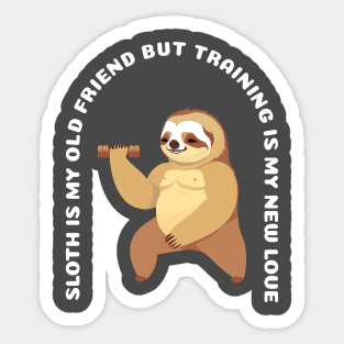 Fitness sloth Sticker